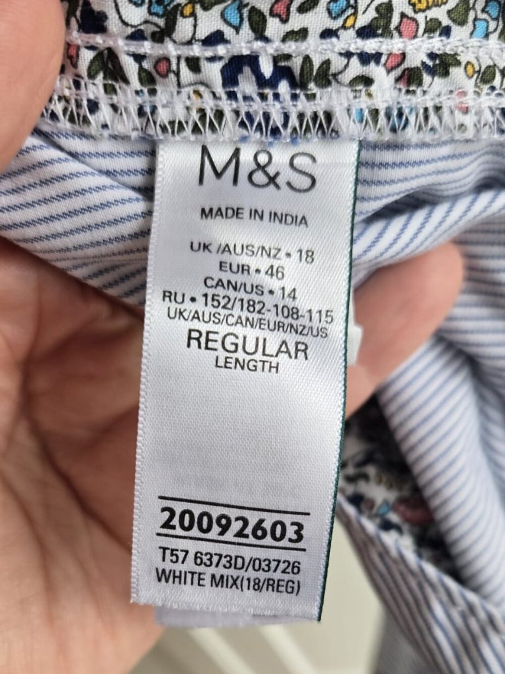 Cotton Rich Straight Leg Chinos Marks&Spencers UK size 18 - Picture 5 of 7